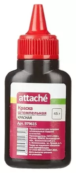 Краска штемпельная Attache красная 45 гр