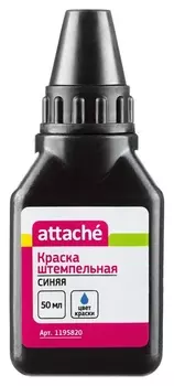 Краска штемпельная Attache синяя 50 гр