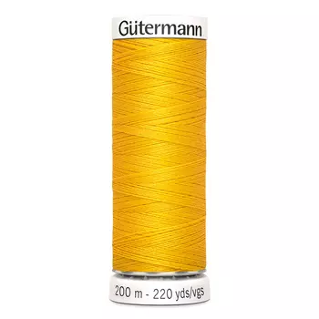01 Нить Sew-all для всех материалов, 200м, 100% п/э Gutermann 748277 (106 т.желтый)