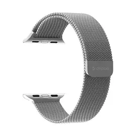 Ремешок Deppa Band Mesh для Apple Watch 38/40 mm, нержавеющая сталь, цвет: серебристый