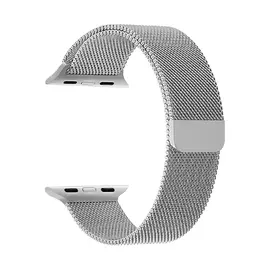 Ремешок Lyambda Capella из нержавеющей стали для Apple Watch 38/40 mm, Silver