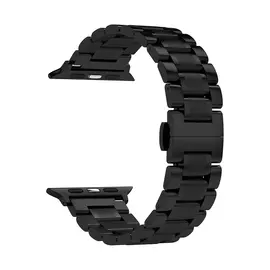 Ремешок Lyambda CETUS для Apple Watch 45mm 45mm, Нержавеющая сталь, черный