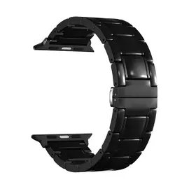Ремешок Lyambda LIBERTAS для Apple Watch 45mm 45mm, Керамика, черный