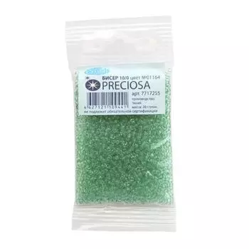 (01164) 331-19001-10/0 Бисер прозрачный solgel 10/0, круг.отв., 20гр Preciosa