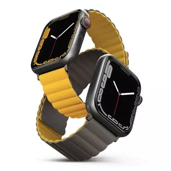 Ремешок Uniq Revix для Apple Watch 45/49mm, Силикон, горчичный/хаки