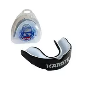 Капа детская Expert Karate MGX-003 kr blk, с футляром, черный/белый