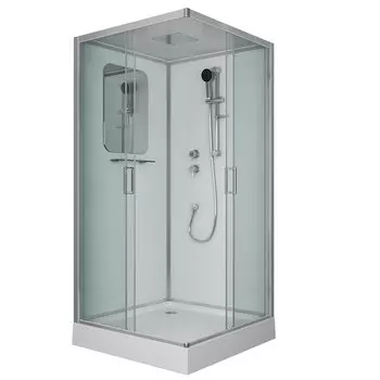 Душевая кабина Niagara Premium NG-6001-01Q 90x90 поддон низкий, стекло прозрачное, профиль хром