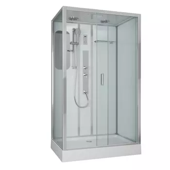 Душевая кабина Niagara Premium NG-6012-01GQR 120x80 поддон низкий, стекло прозрачное, профиль хром