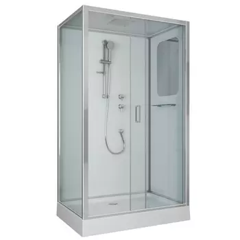 Душевая кабина Niagara Premium NG-6012-01QR 120x80 поддон низкий, стекло прозрачное, профиль хром