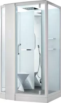 Душевая кабина Orans 120x90 89105LS стекло прозрачное, профиль белый, левая