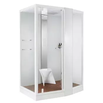 Душевая кабина Orans 150x100 SR-89102RS белый, с паром