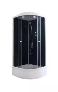 Душевая кабина Parly Classic 100х100 CM101 стекло тонированное, профиль белый