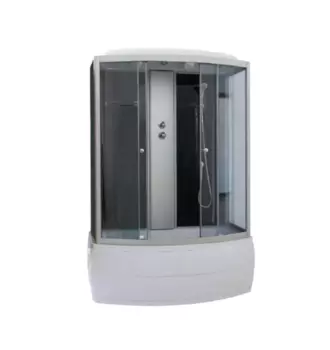 Душевой бокс Parly Classic CNE170 170х170 см, с крышей, профиль хром
