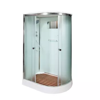 Душевая кабина AvaCan 120x90 D012SL стекло матовое, профиль хром, левая