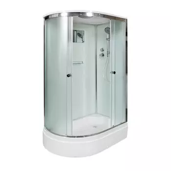Душевая кабина AvaCan 120x90 D312SR стекло матовое, профиль хром, правая