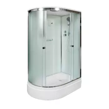Душевая кабина AvaCan 120x90 D312SREL стекло матовое, профиль хром, с электрикой, правая