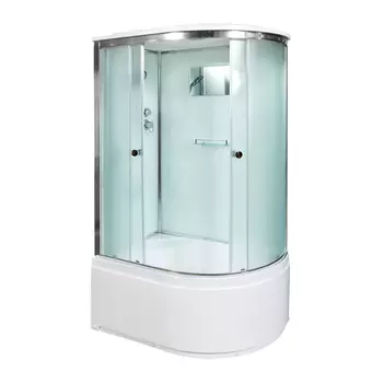 Душевая кабина AvaCan 120x90 D512SL стекло матовое, профиль хром, левая