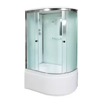 Душевая кабина AvaCan 120x90 D512SLEL стекло матовое, профиль хром, с электрикой, левая