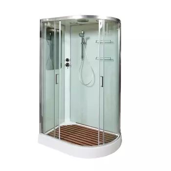 Душевая кабина AvaCan A102L 120x80 стекло прозрачное, профиль хром, левая