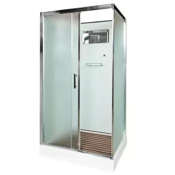 Душевая кабина AvaCan D129 120x90 стекло матовое, профиль хром