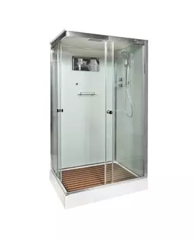 Душевая кабина AvaCan K402S 120x90 стекло прозрачное, профиль хром