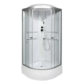 Душевая кабина AvaCan L510EL 100x100 стекло прозрачное, профиль хром