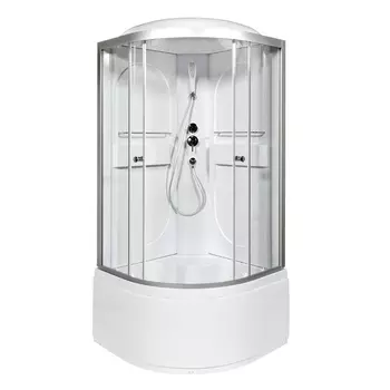 Душевая кабина AvaCan L610 100x100 стекло прозрачное, профиль хром