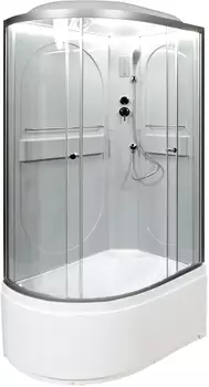 Душевая кабина AvaCan L620RLED 120x80 стекло прозрачное, профиль хром, правая