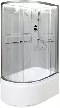 Душевая кабина AvaCan L620RNLED 120x80 стекло прозрачное, профиль хром, правая