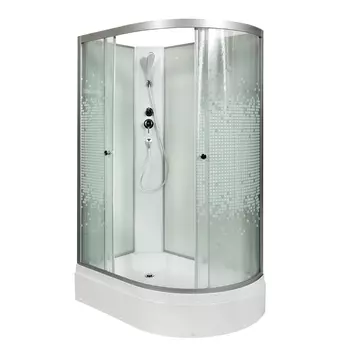 Душевая кабина AvaCan L720LN 120x80 стекло мозаика, профиль хром, левая