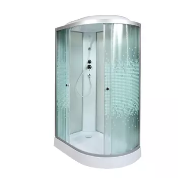 Душевая кабина AvaCan L902L 120x80 стекло мозаика, профиль хром, левая