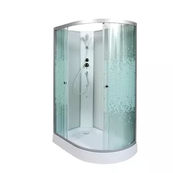 Душевая кабина AvaCan L902LNGM 120x80 стекло мозаика, профиль хром, левая