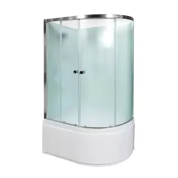 Душевая кабина DTO D D120 L 120x80 стекло матовое, профиль хром