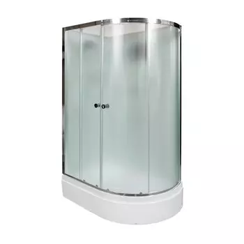 Душевая кабина DTO D D272 L 120x80 стекло матовое, профиль хром