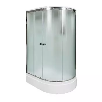 Душевая кабина DTO D D272S+ эл. L 120x80 стекло матовое, профиль хром