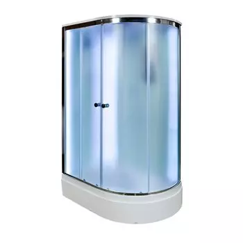 Душевая кабина DTO D D272S LED L 120x80 стекло матовое, профиль хром