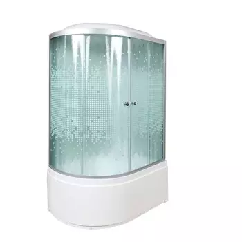 Душевая кабина Deto L 920 R стандартная 120x80 стекло с рисунком, профиль хром