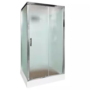 Душевая кабина DTO D D119 90x110 стекло матовое, профиль хром