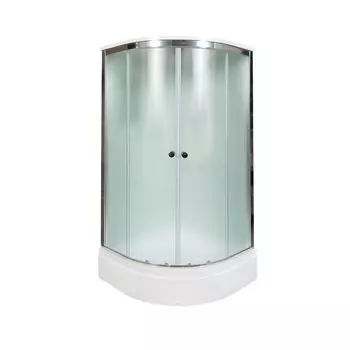 Душевая кабина DTO D D279S 90x90 стекло матовое, профиль хром