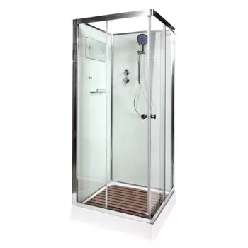 Душевая кабина DTO K K402 120x90 без крыши, стекло прозрачное, профиль хром