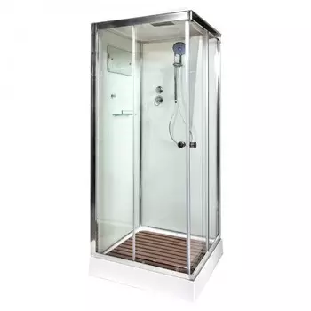 Душевая кабина DTO K K402S 120x90 с крышей, стекло прозрачное, профиль хром