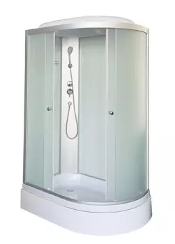 Душевая кабина DTO LM 120x80 LM720L левая, стекло матовое, профиль матовый хром