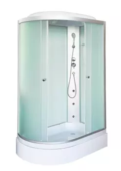 Душевая кабина DTO LM 120x80 LM720RGM с гидромассажем, правая, стекло матовое, профиль матовый хром