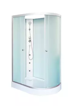 Душевая кабина DTO LM 120x80 LM902LNGM левая, стекло матовое, профиль матовый хром