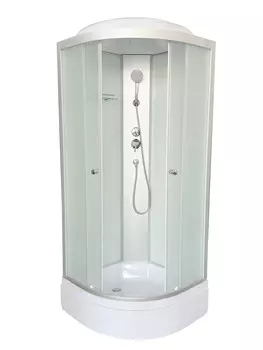 Душевая кабина DTO LM 90x90 LM790 стекло матовое, профиль матовый хром