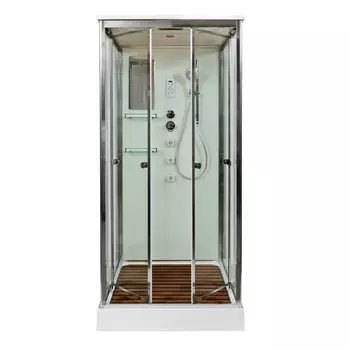 Душевая кабина DTO V V1015 100x100 стекло прозрачное, профиль хром