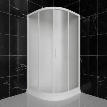 Душевая кабина Frank 120x120 F420 М White стекло матовое, профиль белый