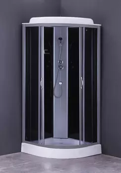 Душевая кабина Loranto CS-6681G 80*80*215 тонированное стекло, низкий поддон