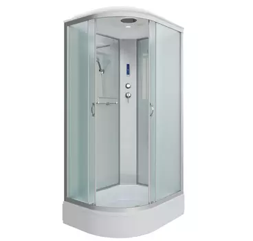 Душевая кабина Niagara Classic 110x80 NG-33184-14RP стекло матовое, профиль серебро