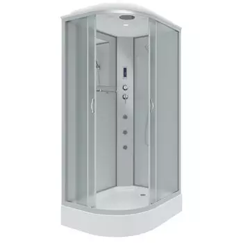Душевая кабина Niagara Classic 120x80 NG-3312-14RP низкий поддон, стекло матовое, профиль серебро, правая
